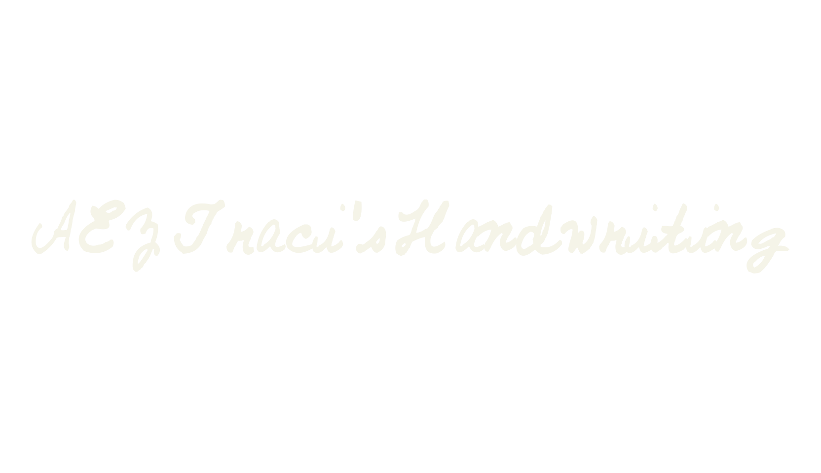 AEZ Traci's Handwriting, handwriting font preview