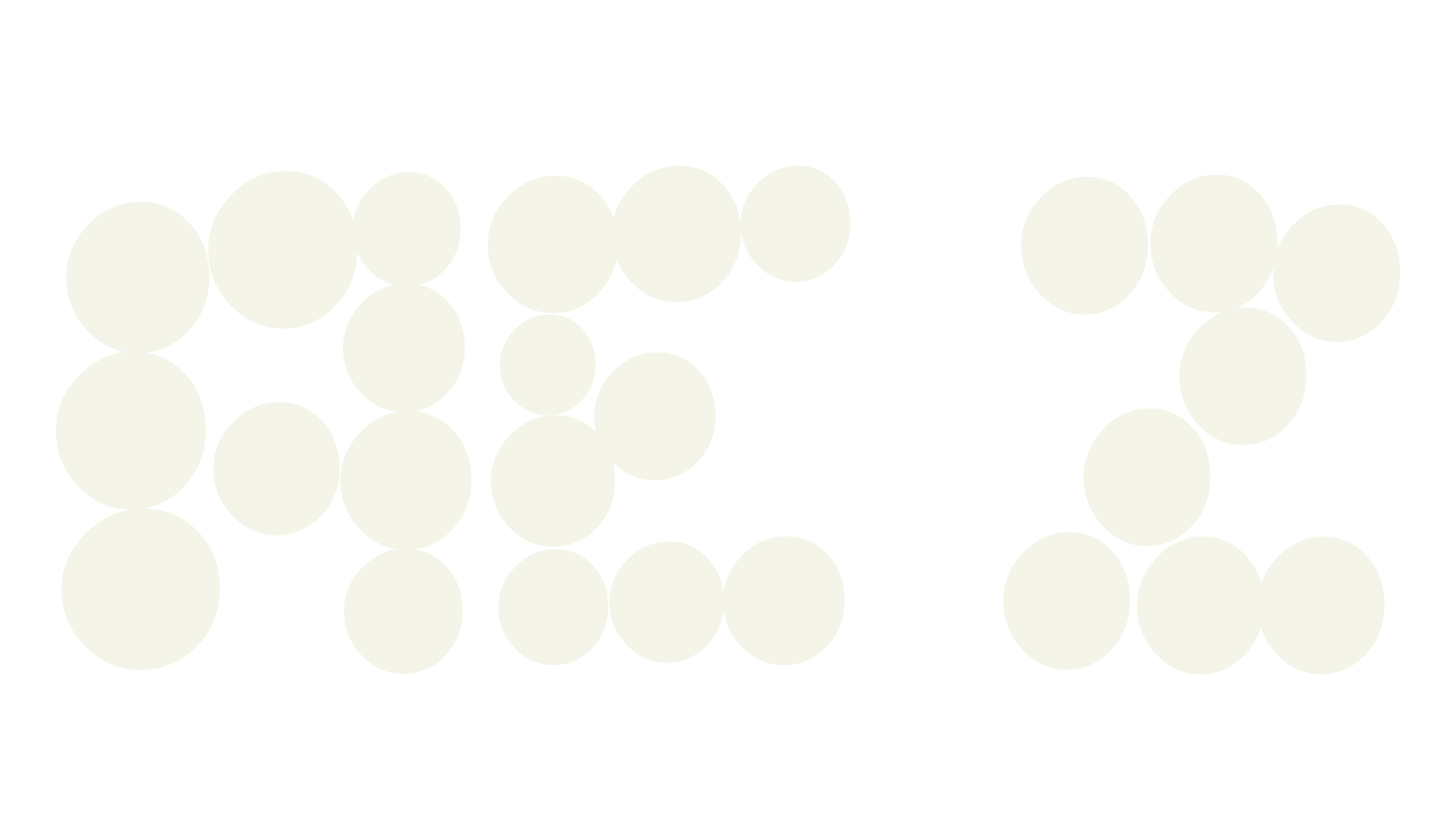 AEZ zipedity, bubbles font preview
