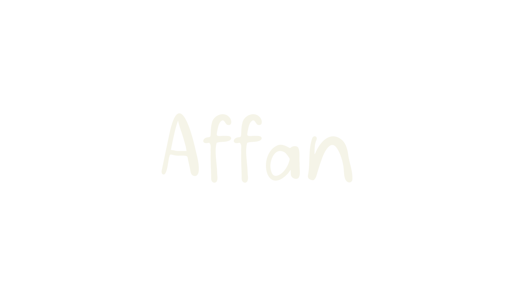 Affan, handwriting font preview