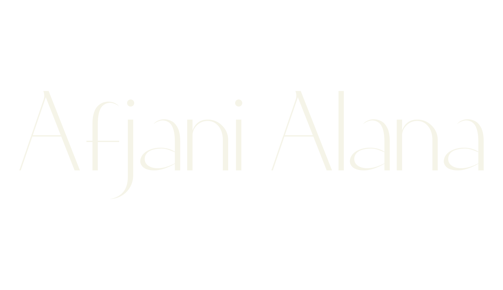 Afjani Alana, fancy font preview