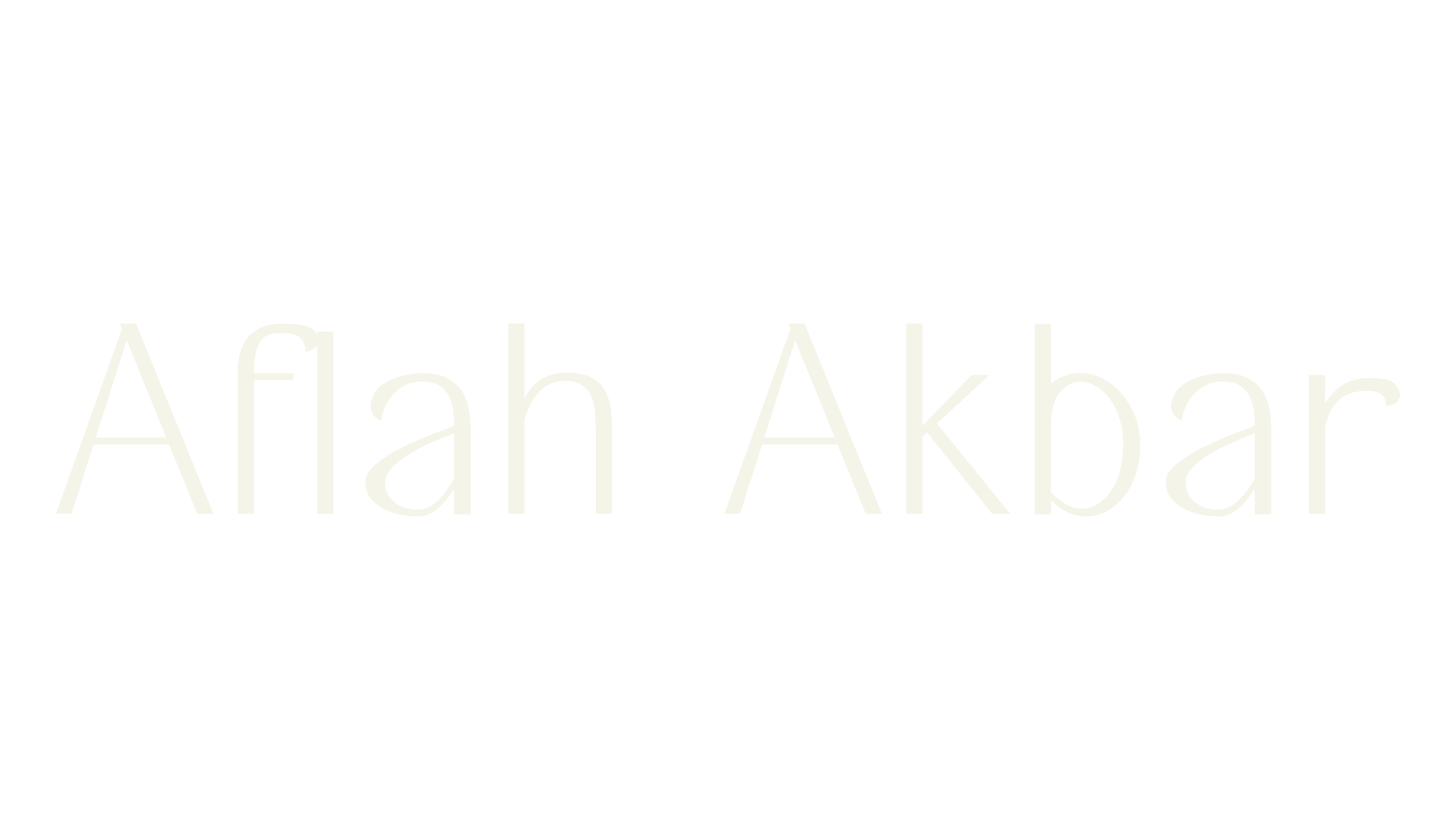 Aflah Akbar, sans serif font preview