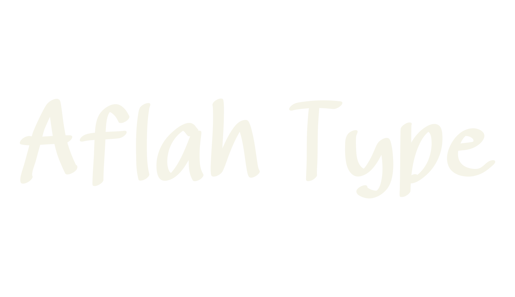 Aflah Type, cool font preview