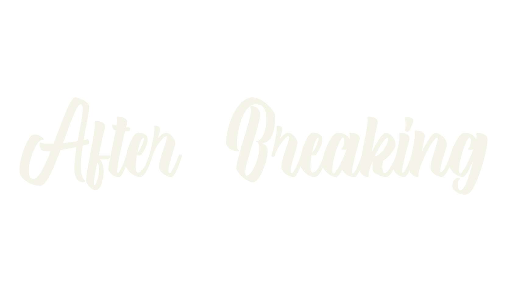 After Breaking, fashion script font preview