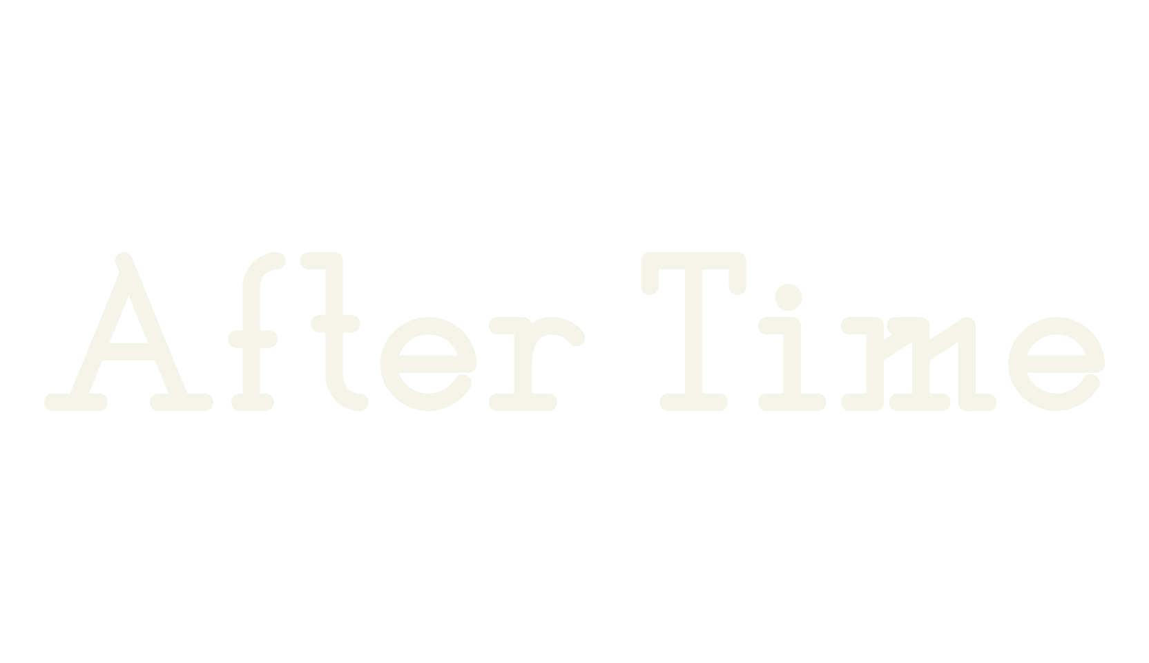 After Time, cool font preview