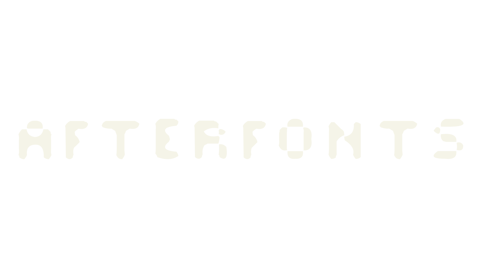 Afterfonts, pixelated font preview