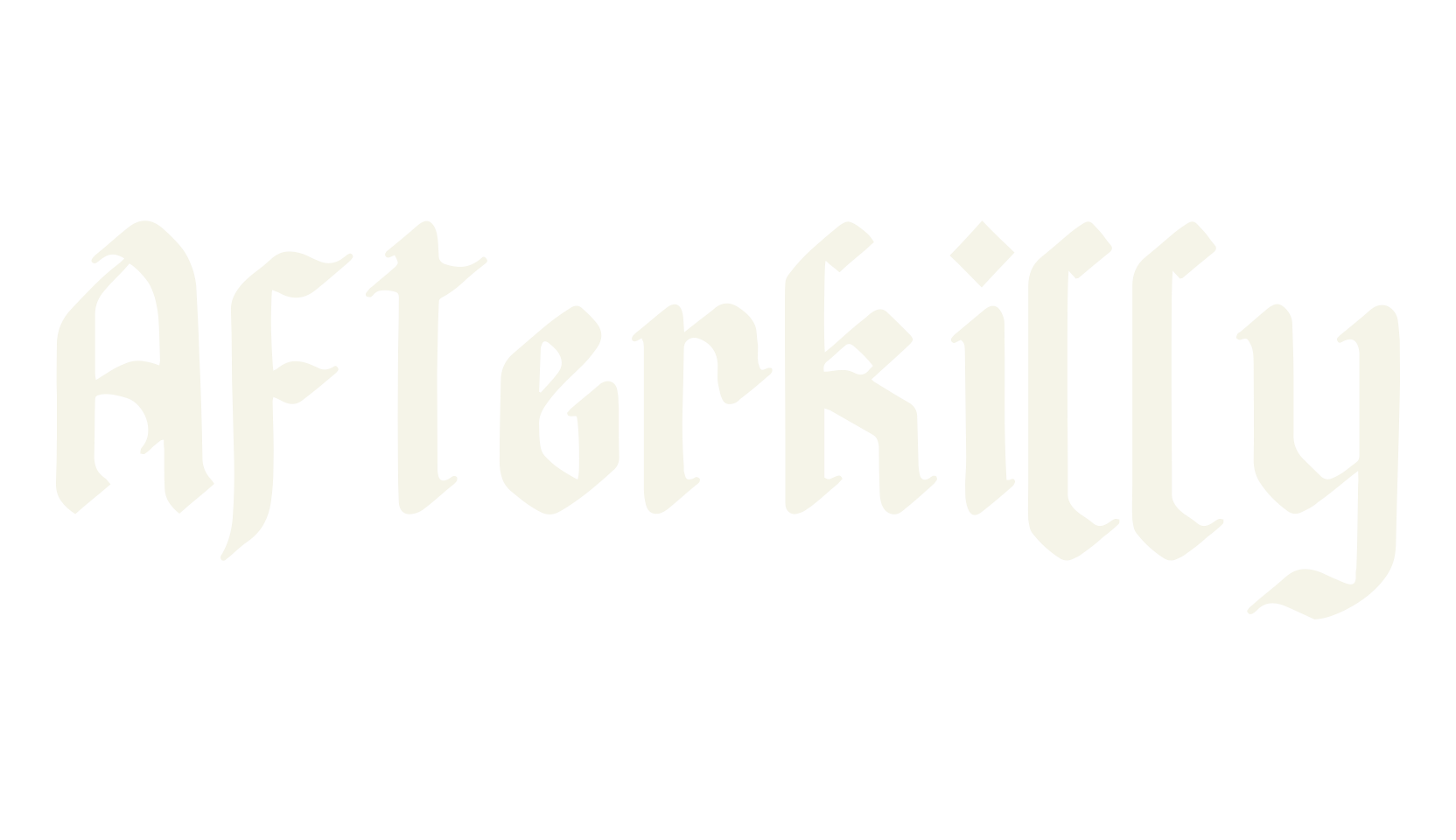 Afterkilly, gothic font preview