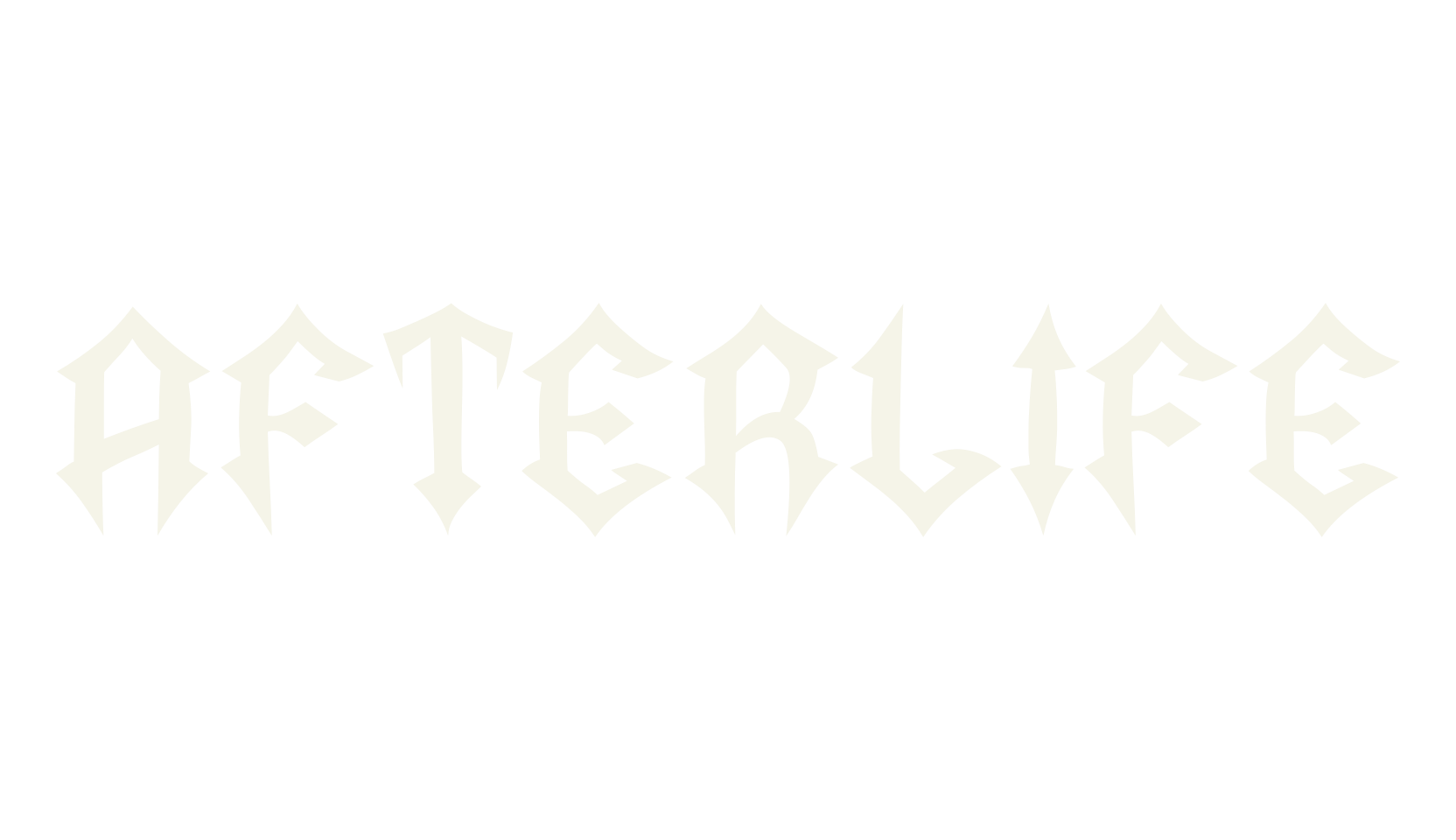 Afterlife, gothic font preview