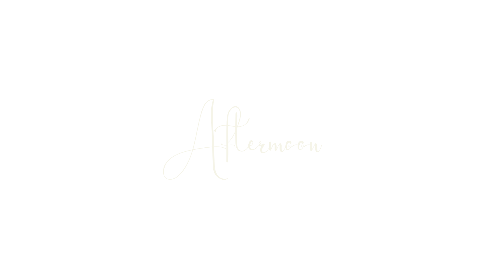 Aftermoon, calligraphy font preview
