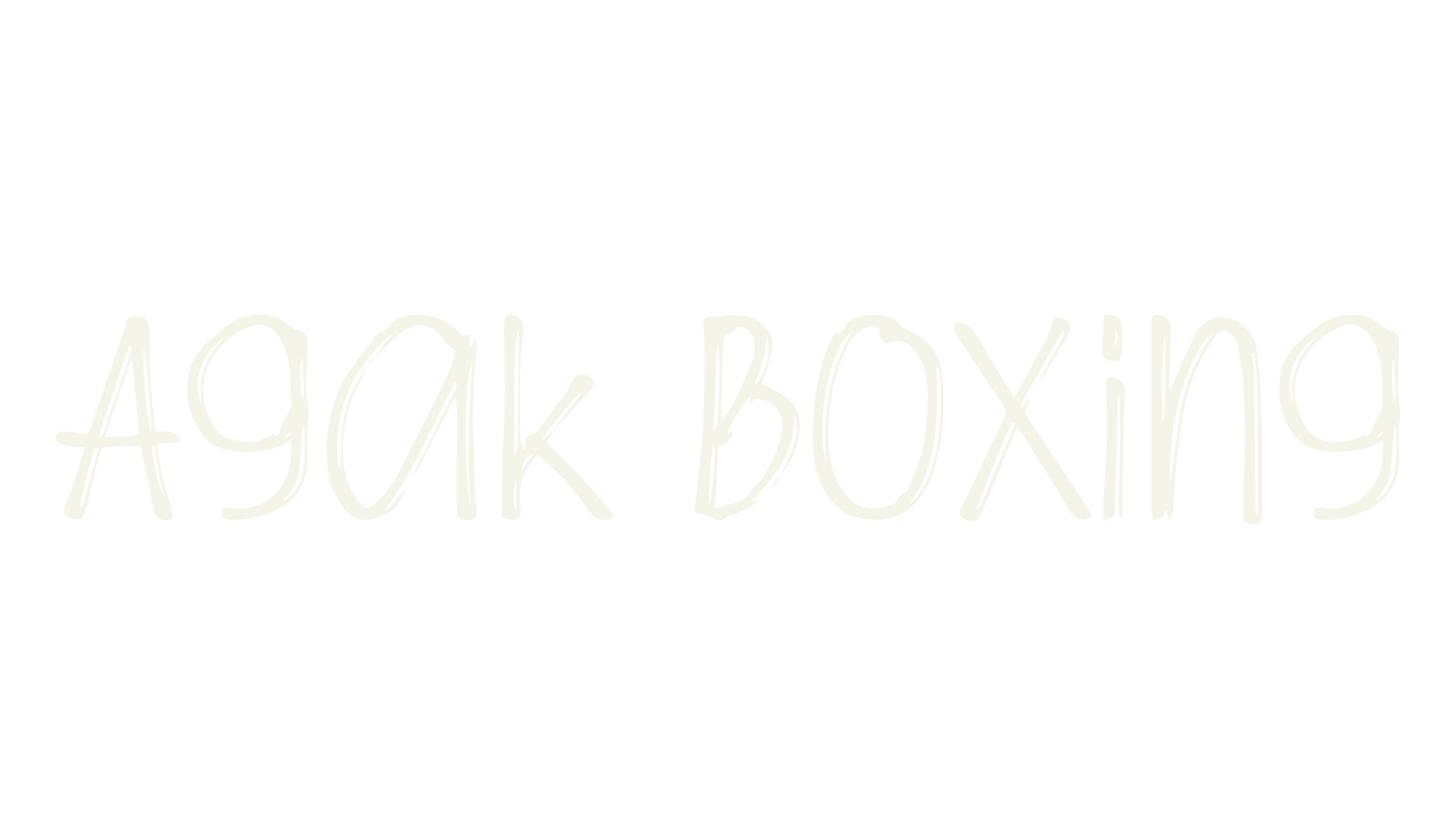 Agak Boxing, lettering font preview