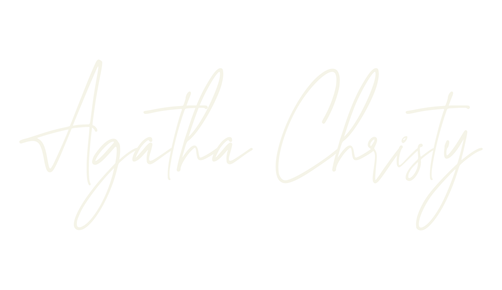 Agatha Christy, fashion sign font preview