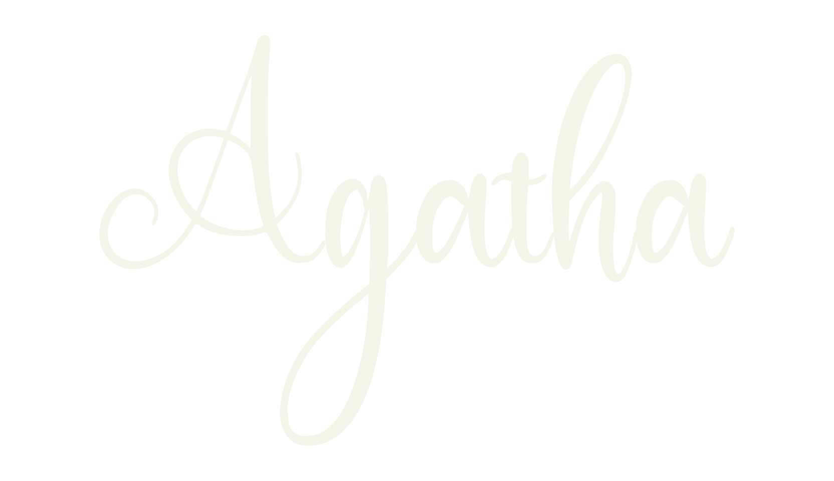 Agatha, calligraphy font preview
