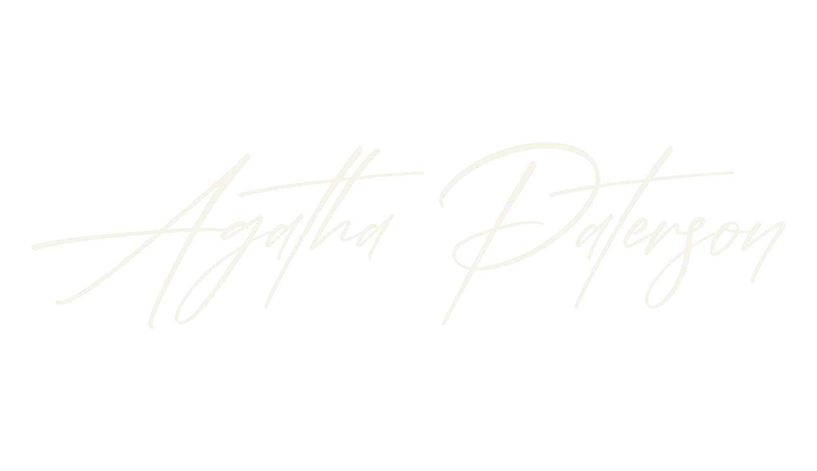 Agatha Paterson, script font preview