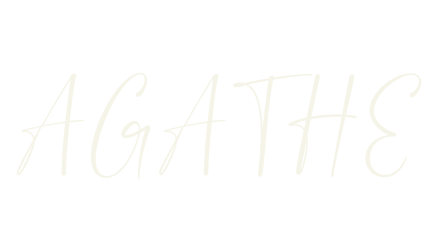AGATHE, typography font preview
