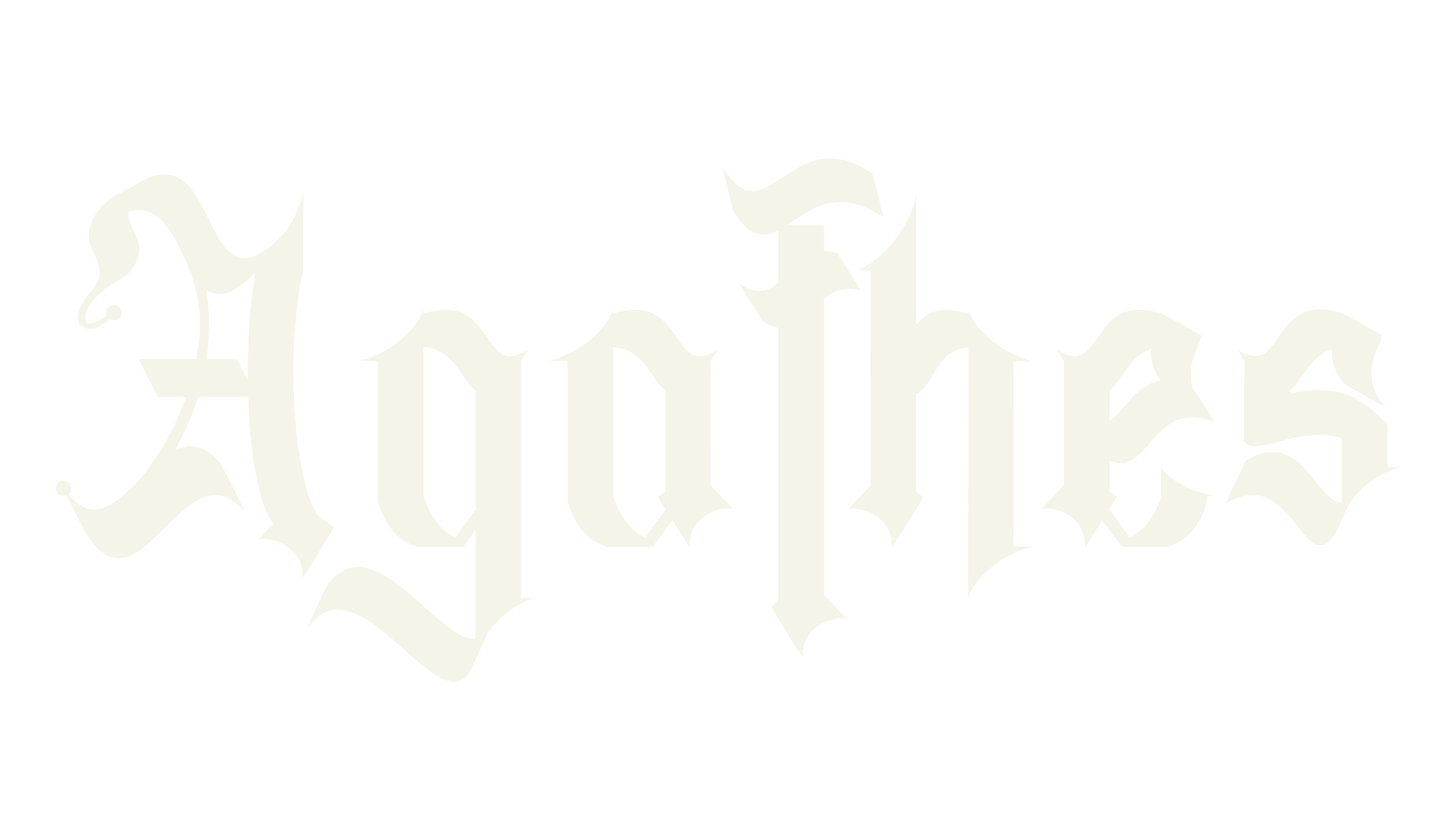 Agathes, old english font preview