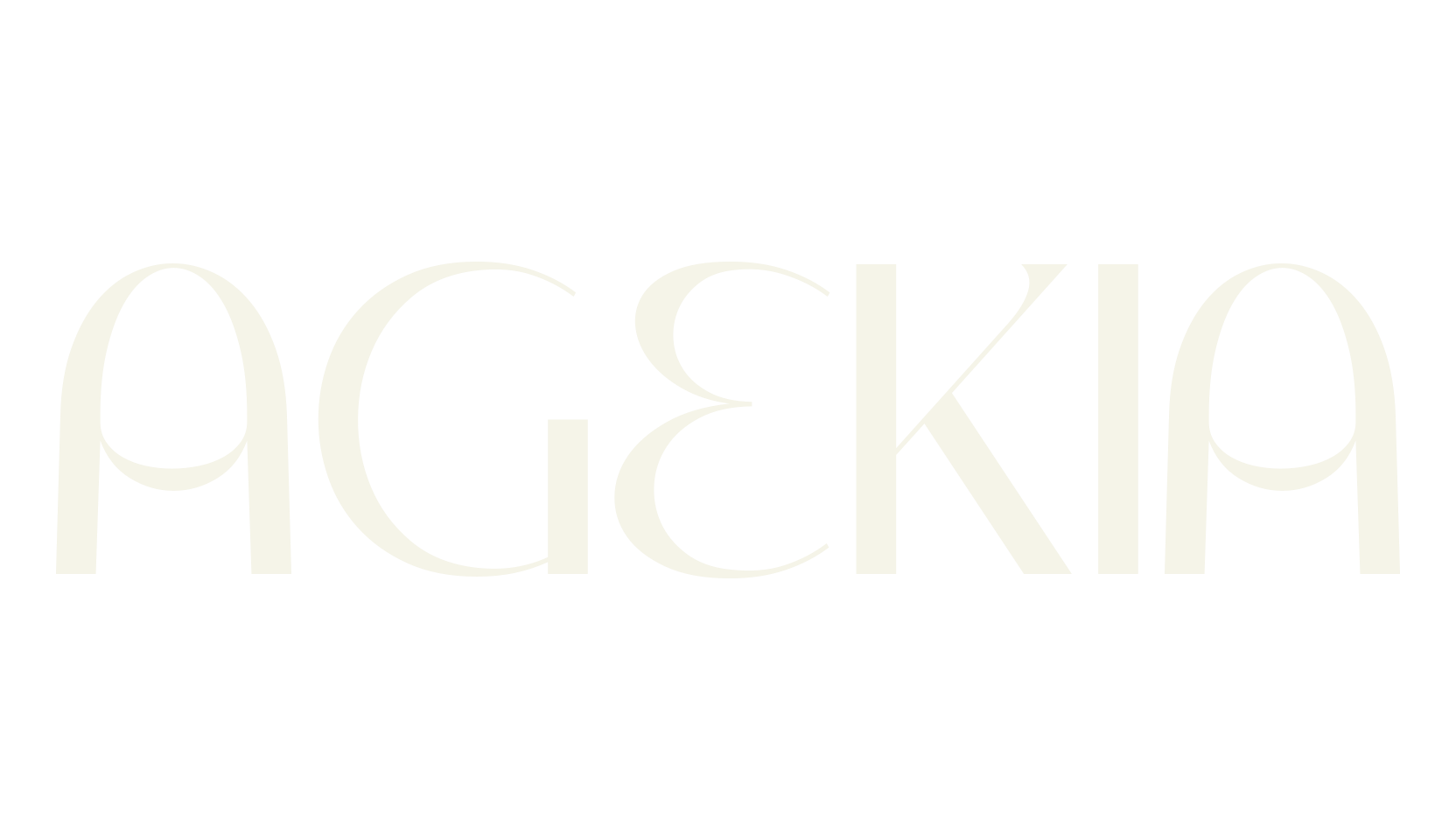 AGEKIA, modern font preview