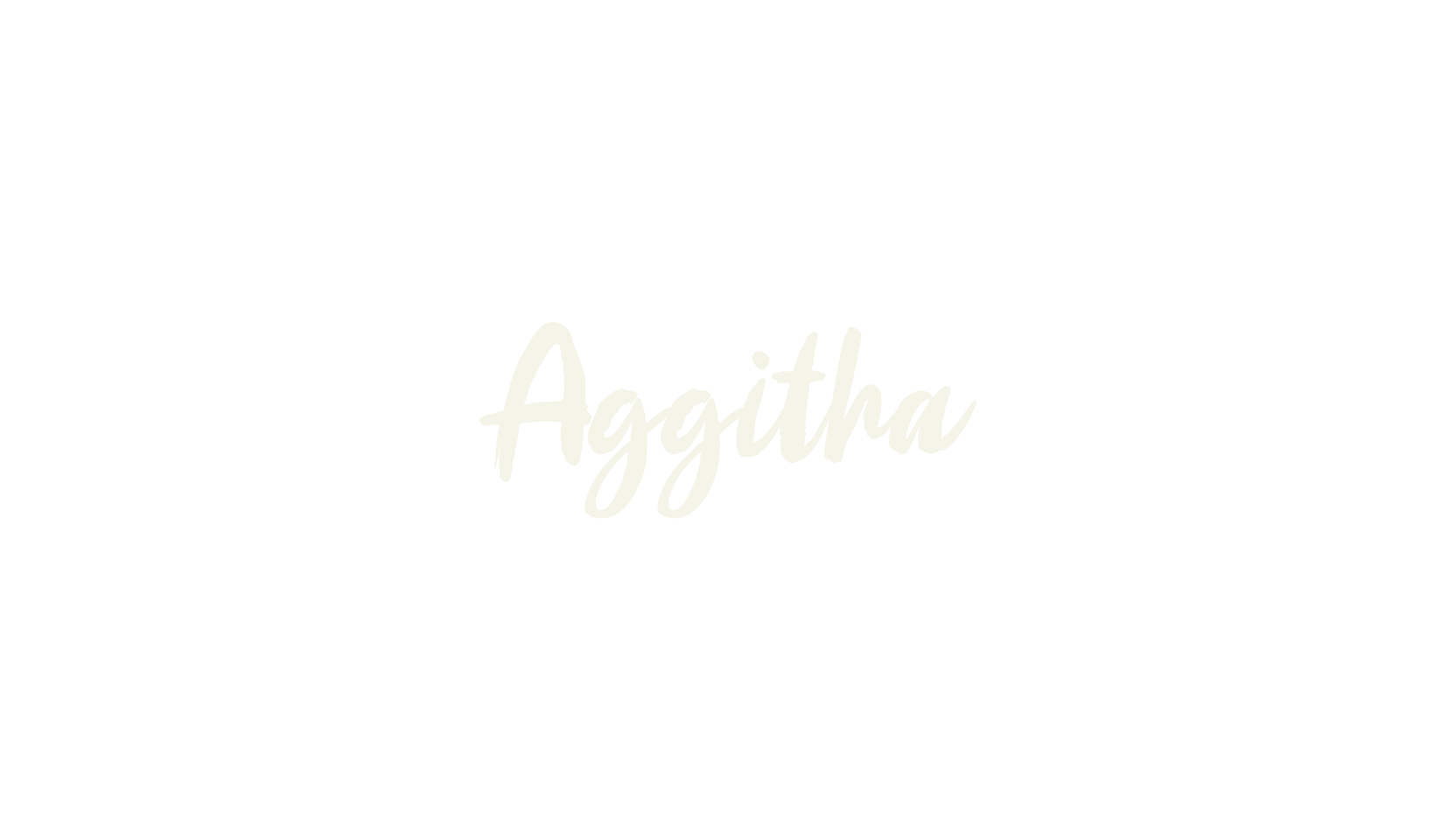 Aggitha, brush font preview