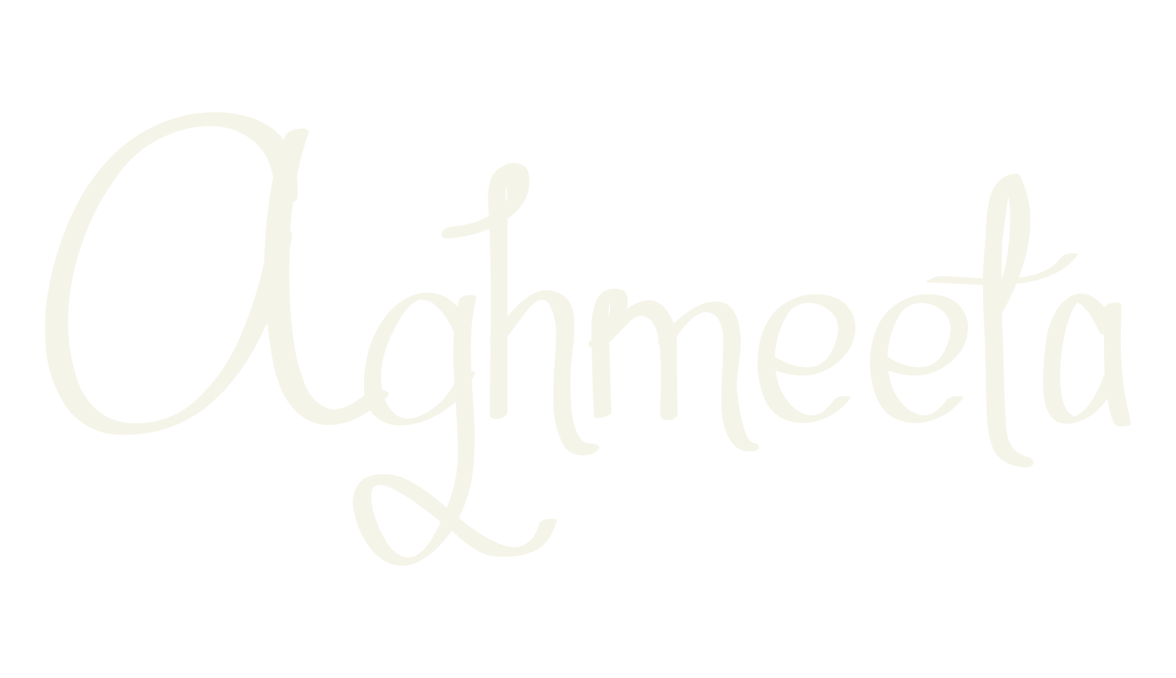 Aghmeeta, calligraphy font preview