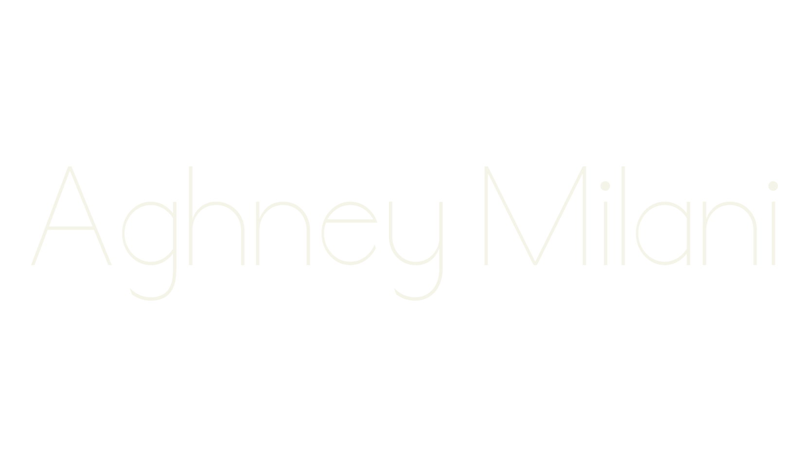 Aghney Milani, jewelry font preview