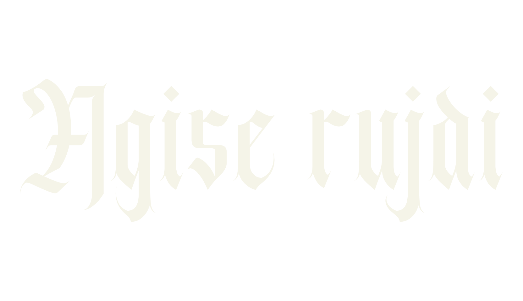 Agise rujdi, fashion script font preview