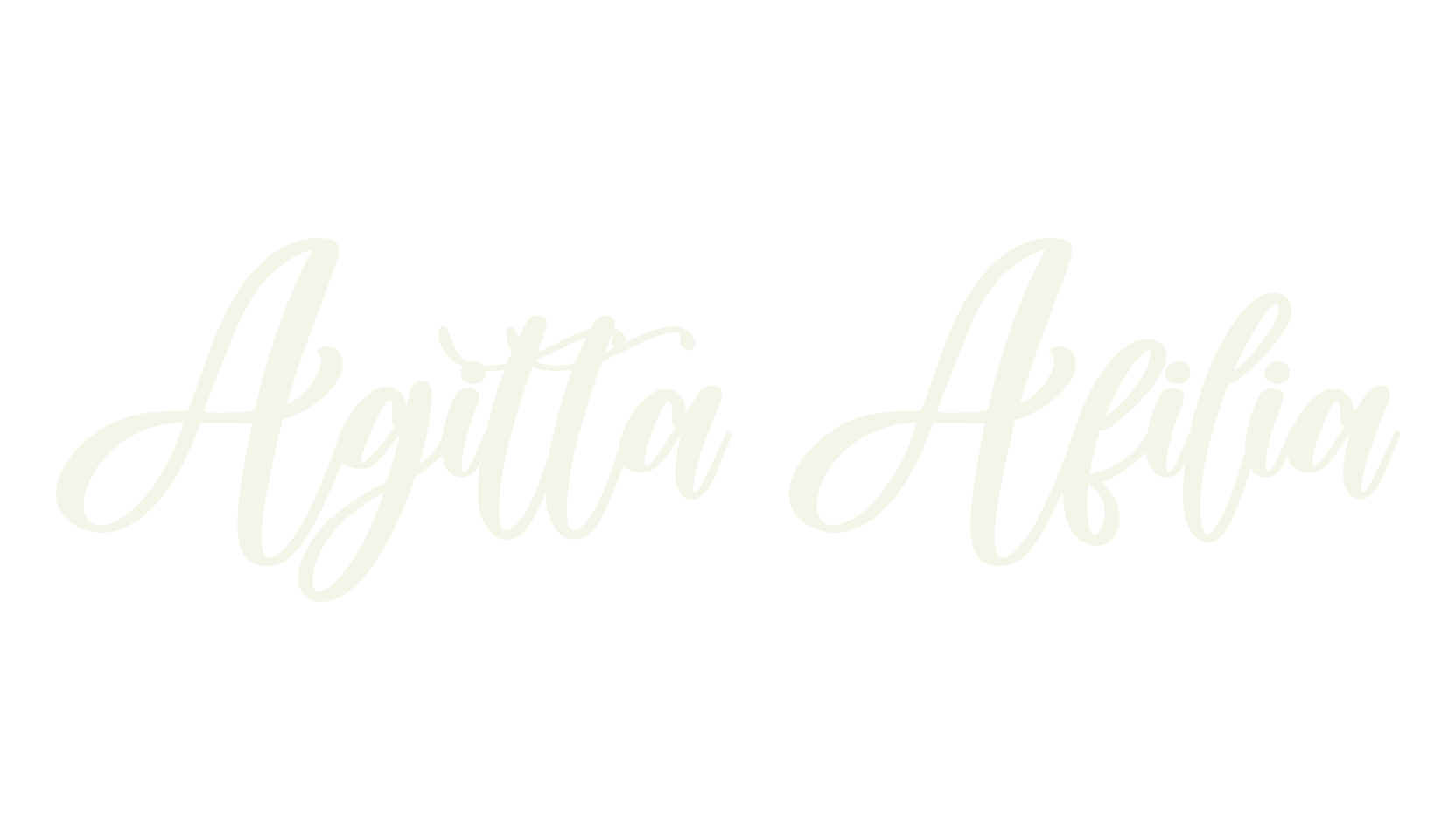 Agitta Afilia, script font preview