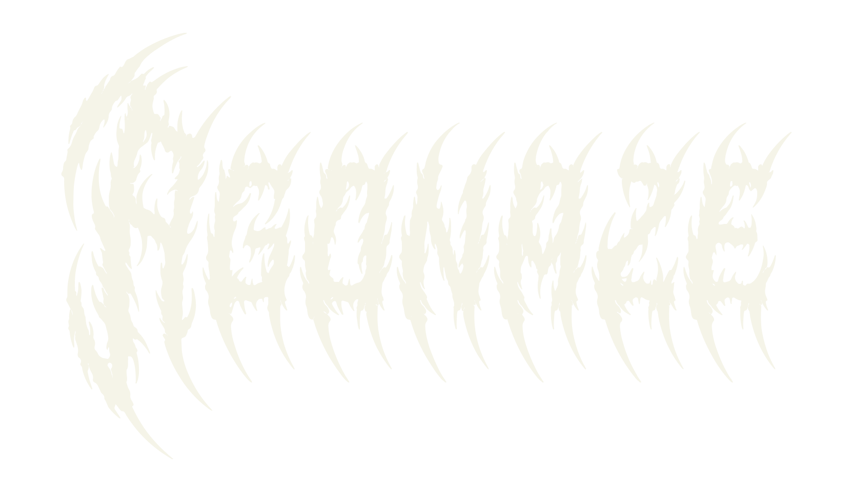 Agonaze, metal font preview