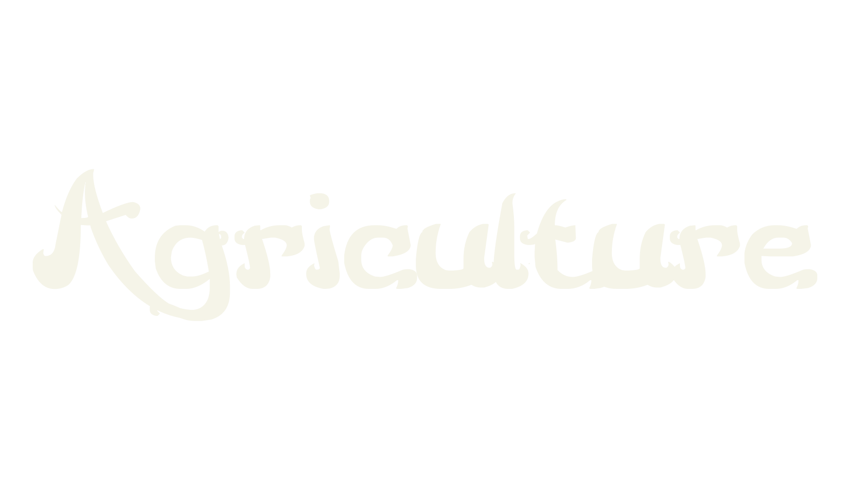Agriculture, fashion script font preview