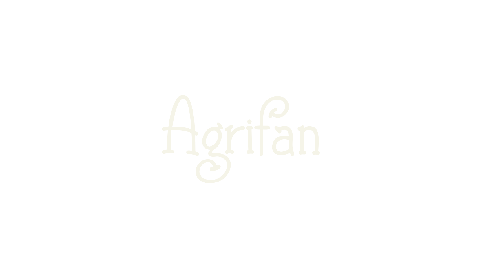 Agrifan, hand drawn font preview