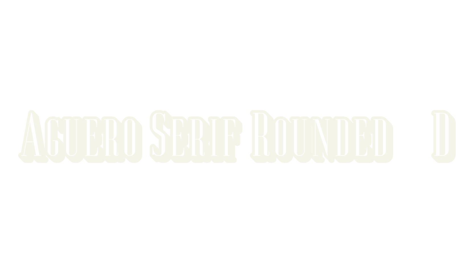 Aguero Serif Rounded 3D, 3d font preview