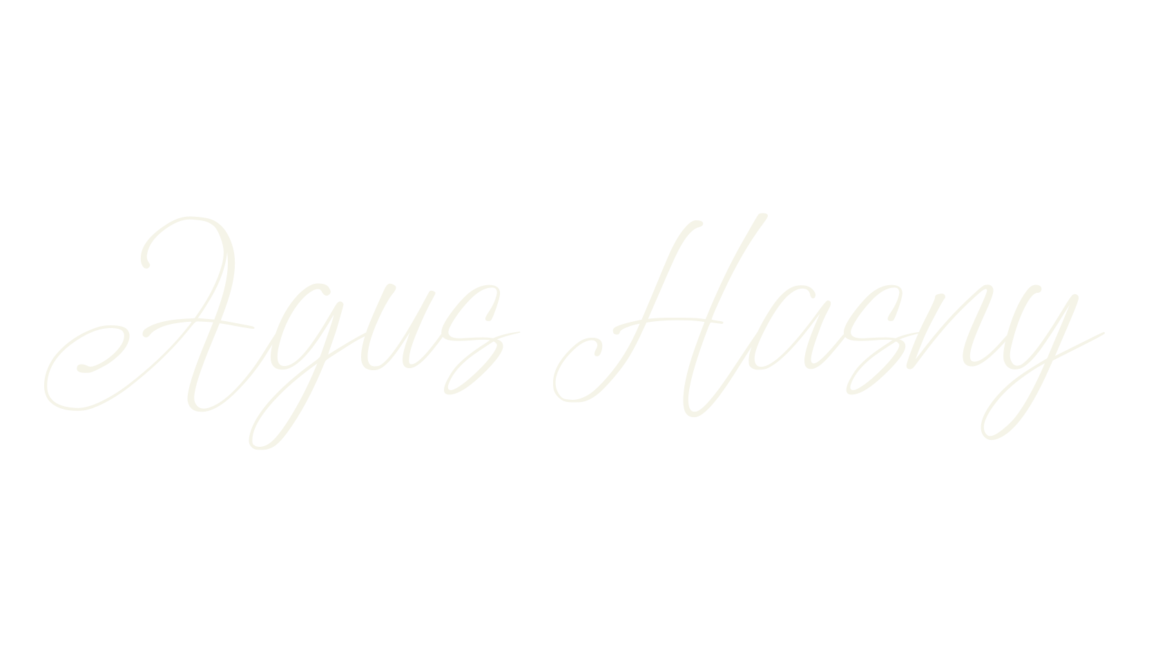Agus Hasny, handwritten font preview