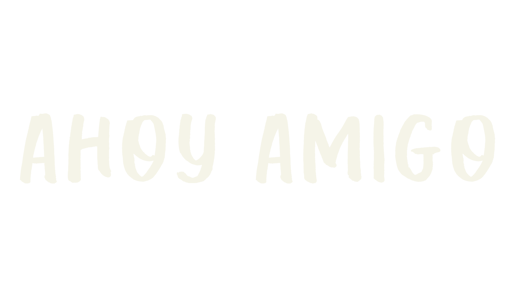 Ahoy Amigo, fashion sign font preview