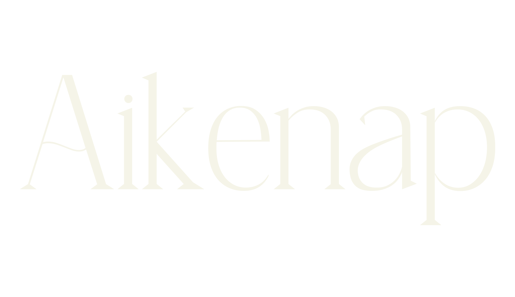 Aikenap, thin font preview