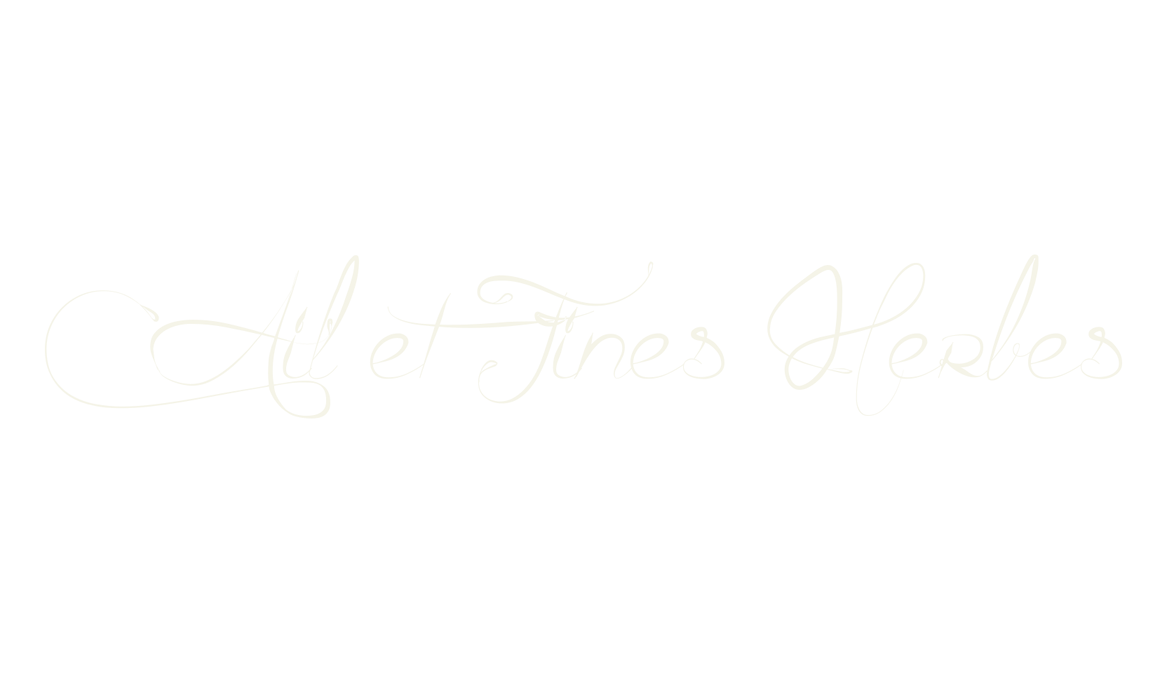 Ail et Fines Herbes, calligraphy font preview