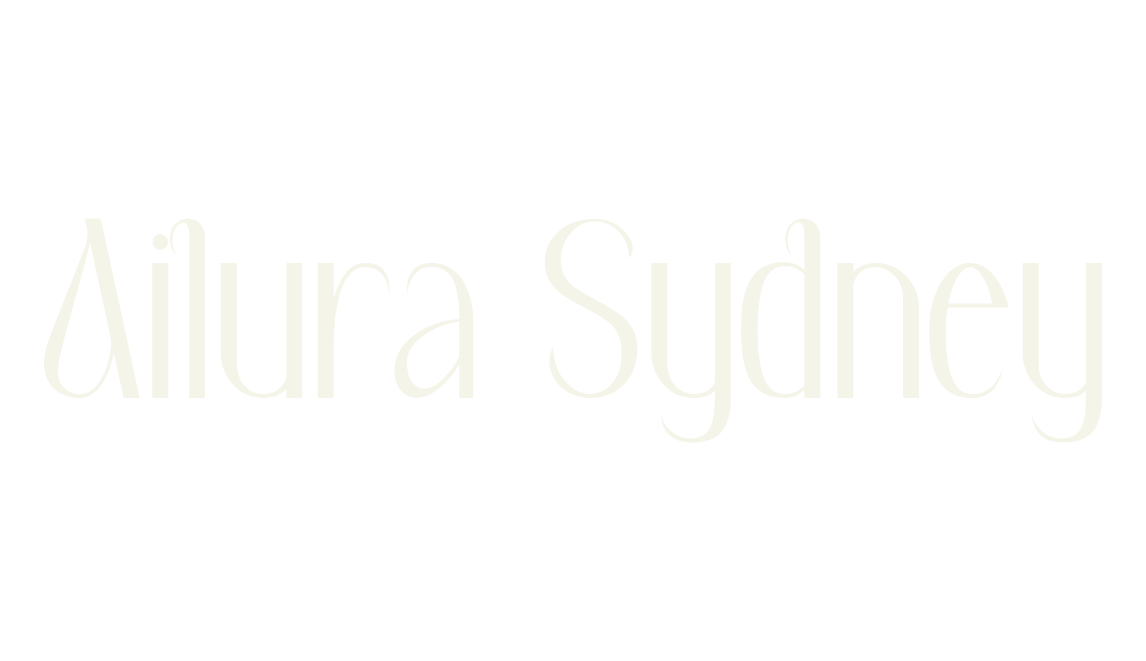 Ailura Sydney, fancy font preview