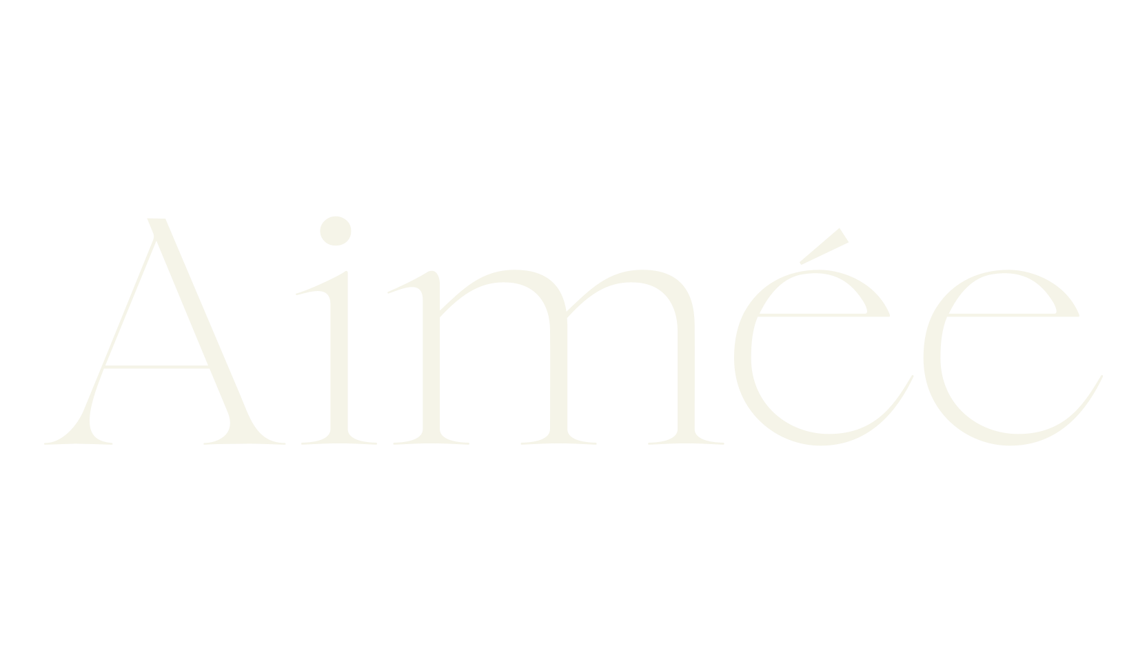 Aimée, thin font preview