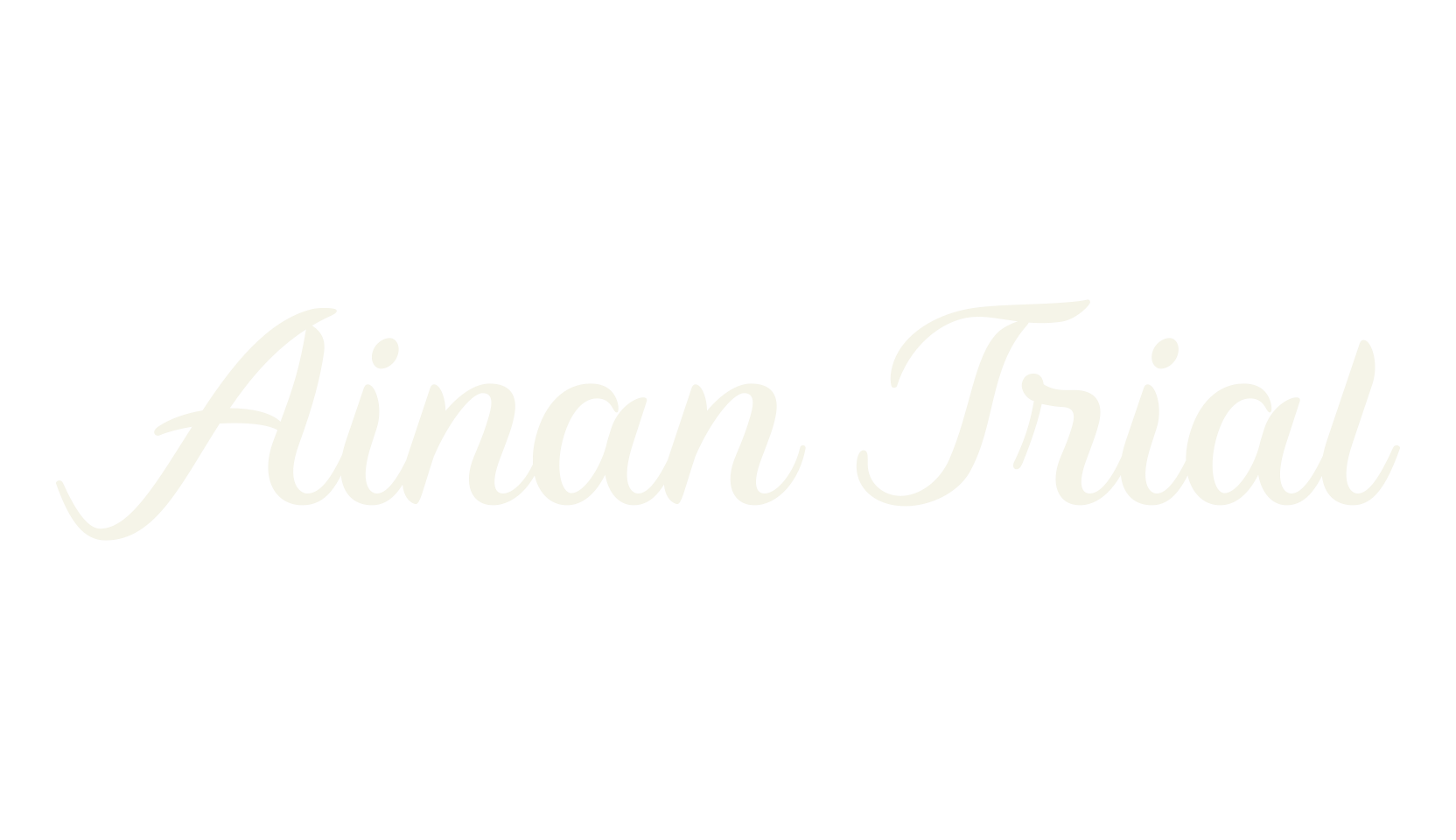 Ainan Trial, script font preview