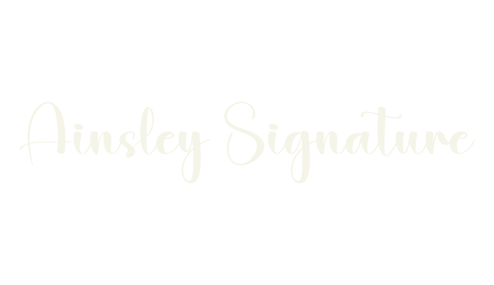 Ainsley Signature, fashion script font preview