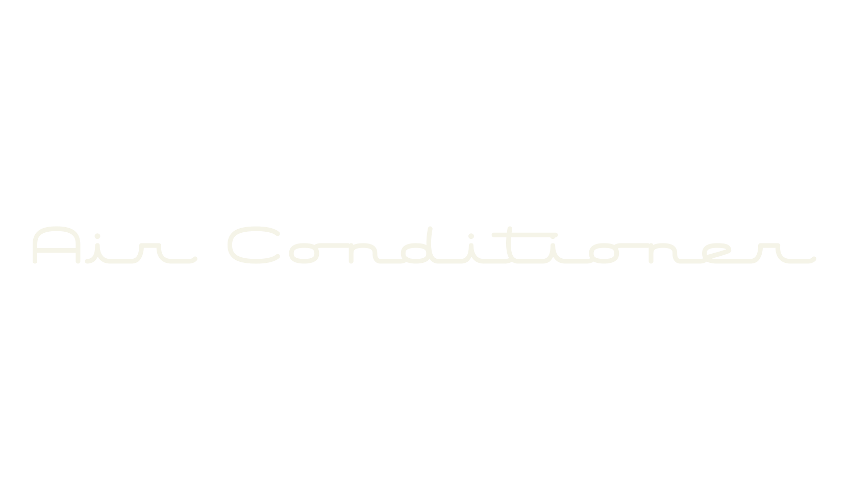 Air Conditioner, fashion script font preview