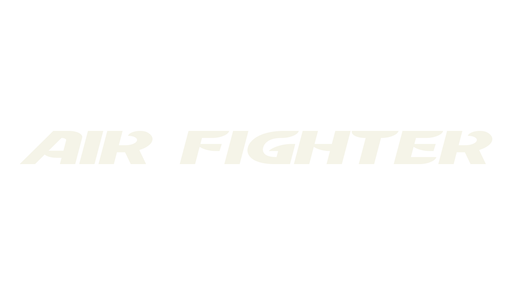 Air Fighter, racing font preview