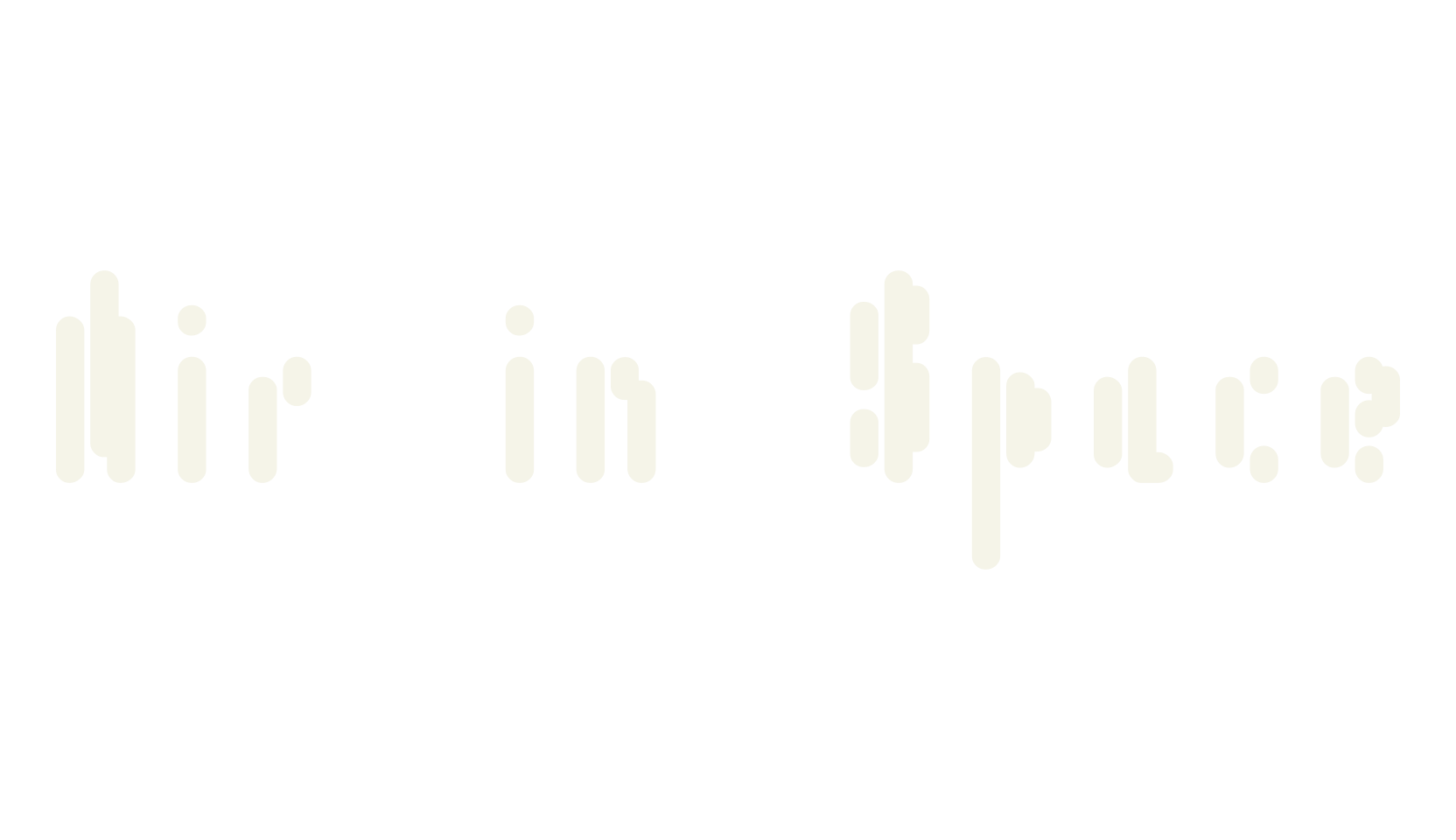 Air in Space, space font preview