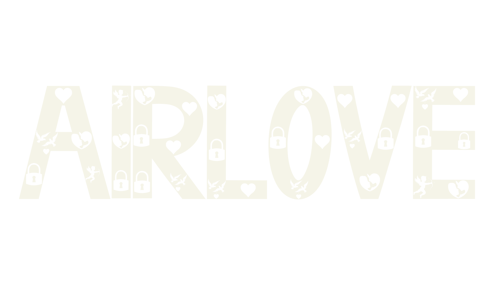 AIRLOVE, birthday font preview
