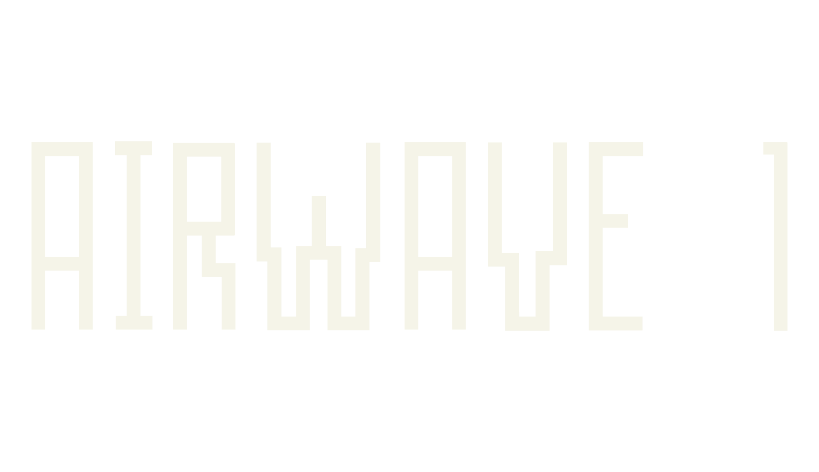 AIRWAVE 1, display market font preview