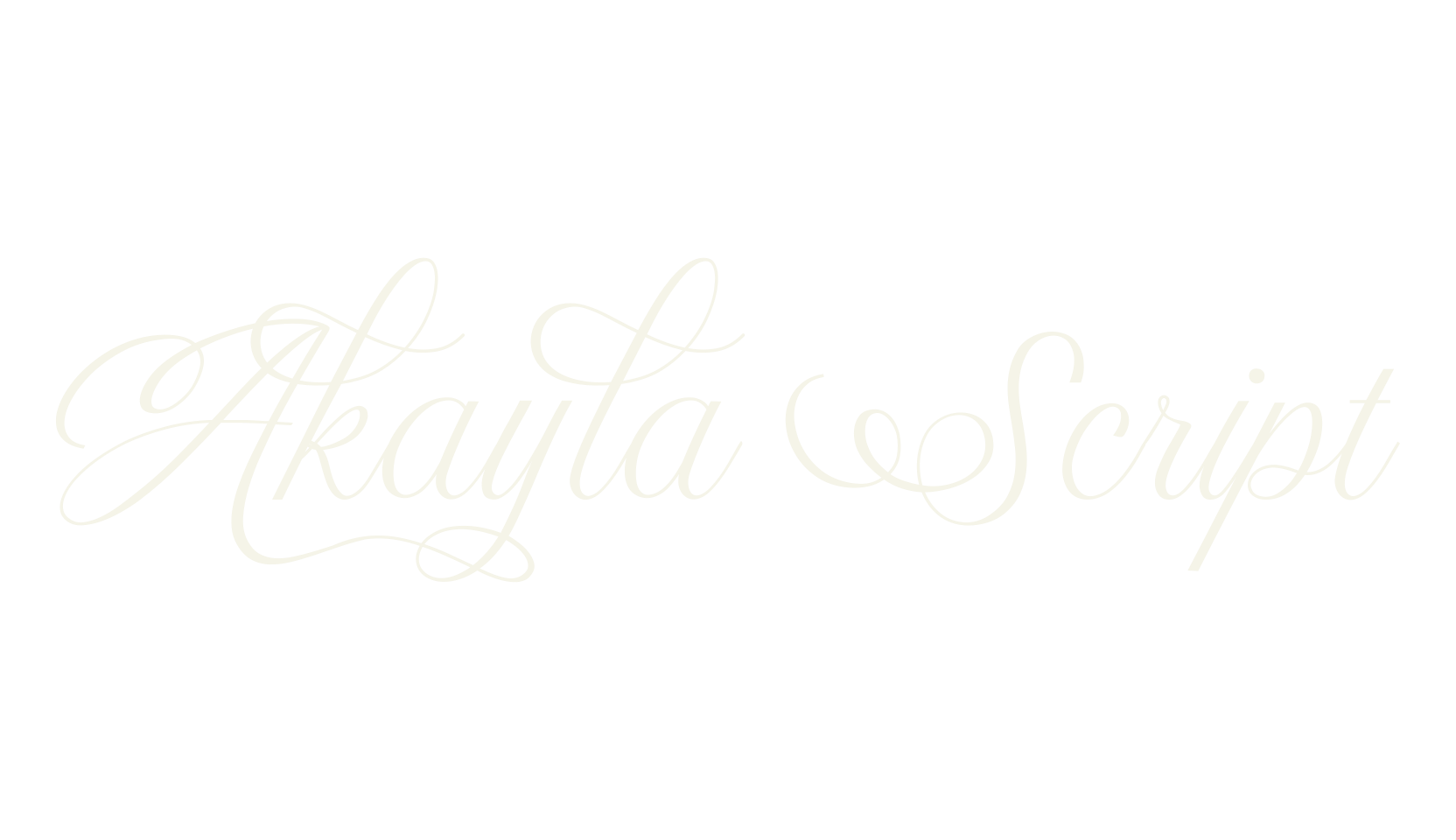 Akayla Script, fashion script font preview