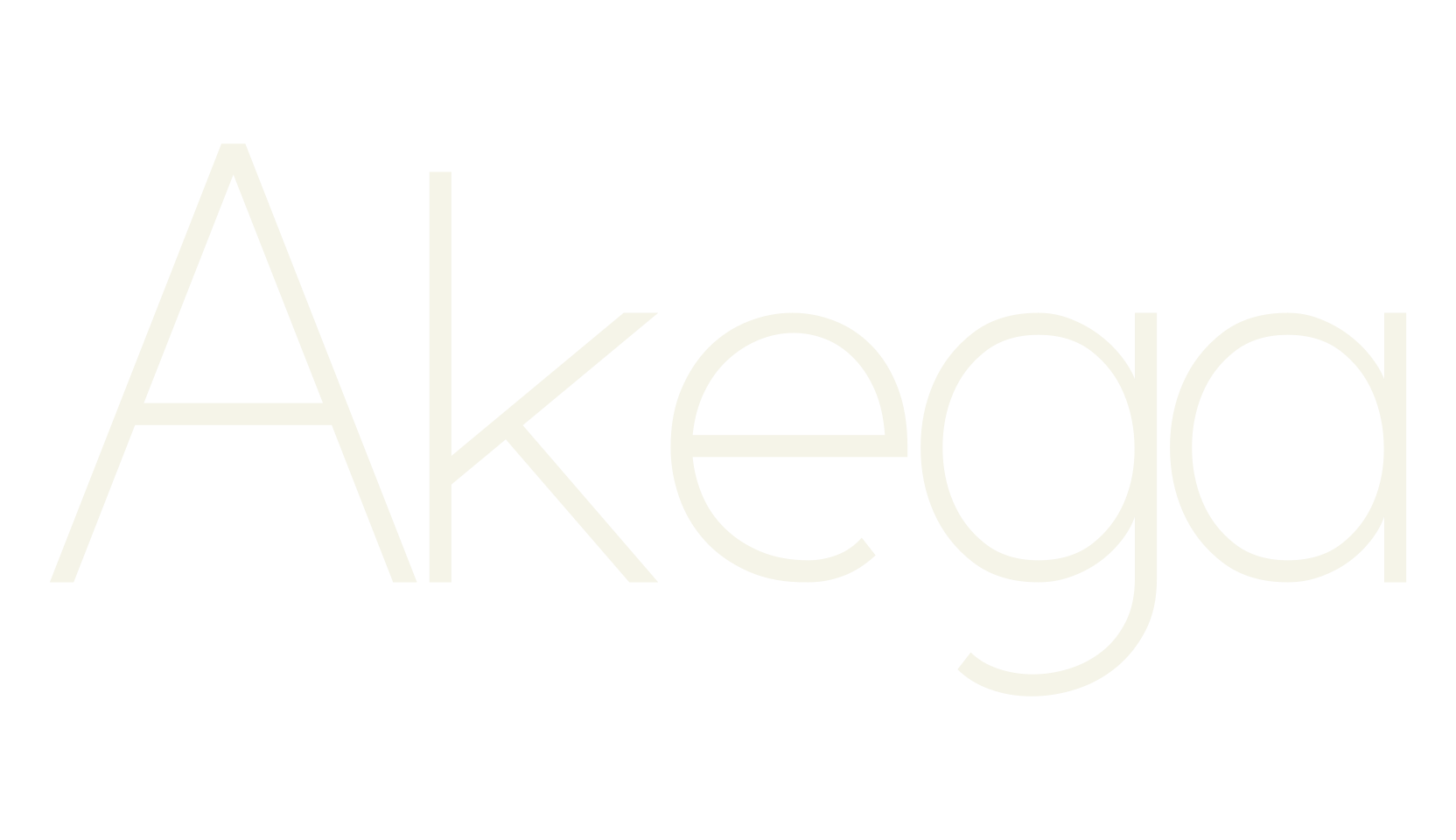 Akega, sans serif font preview