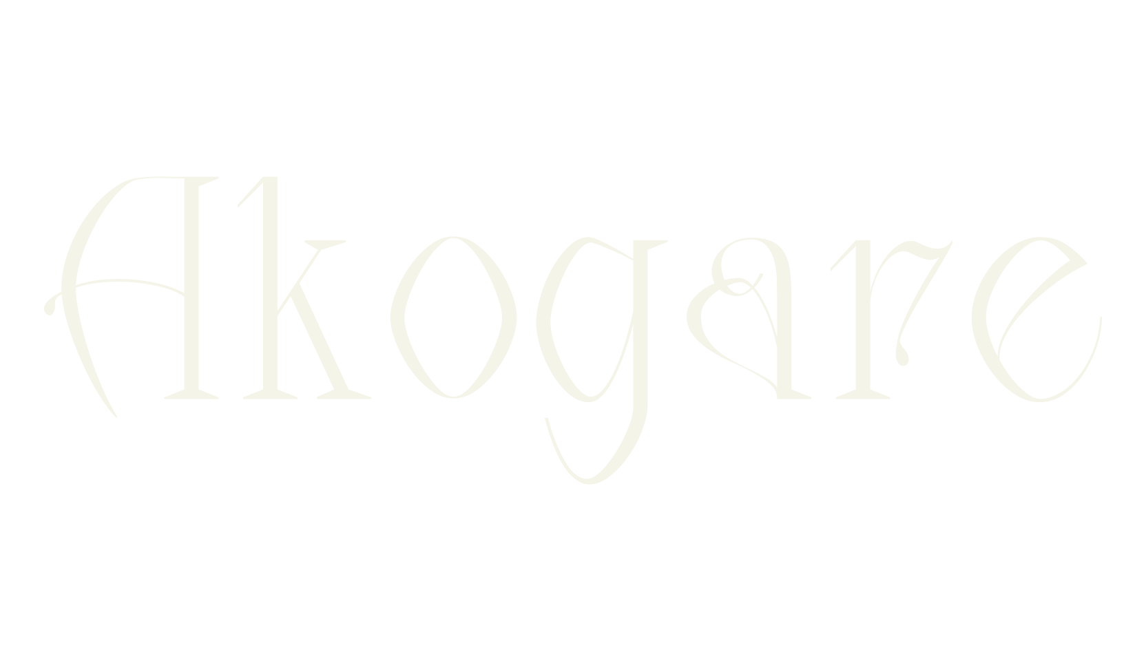 Akogare, retro font preview