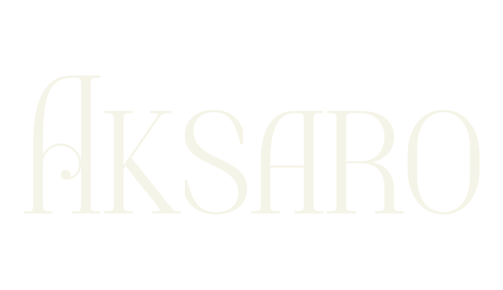 Aksaro, serif font preview