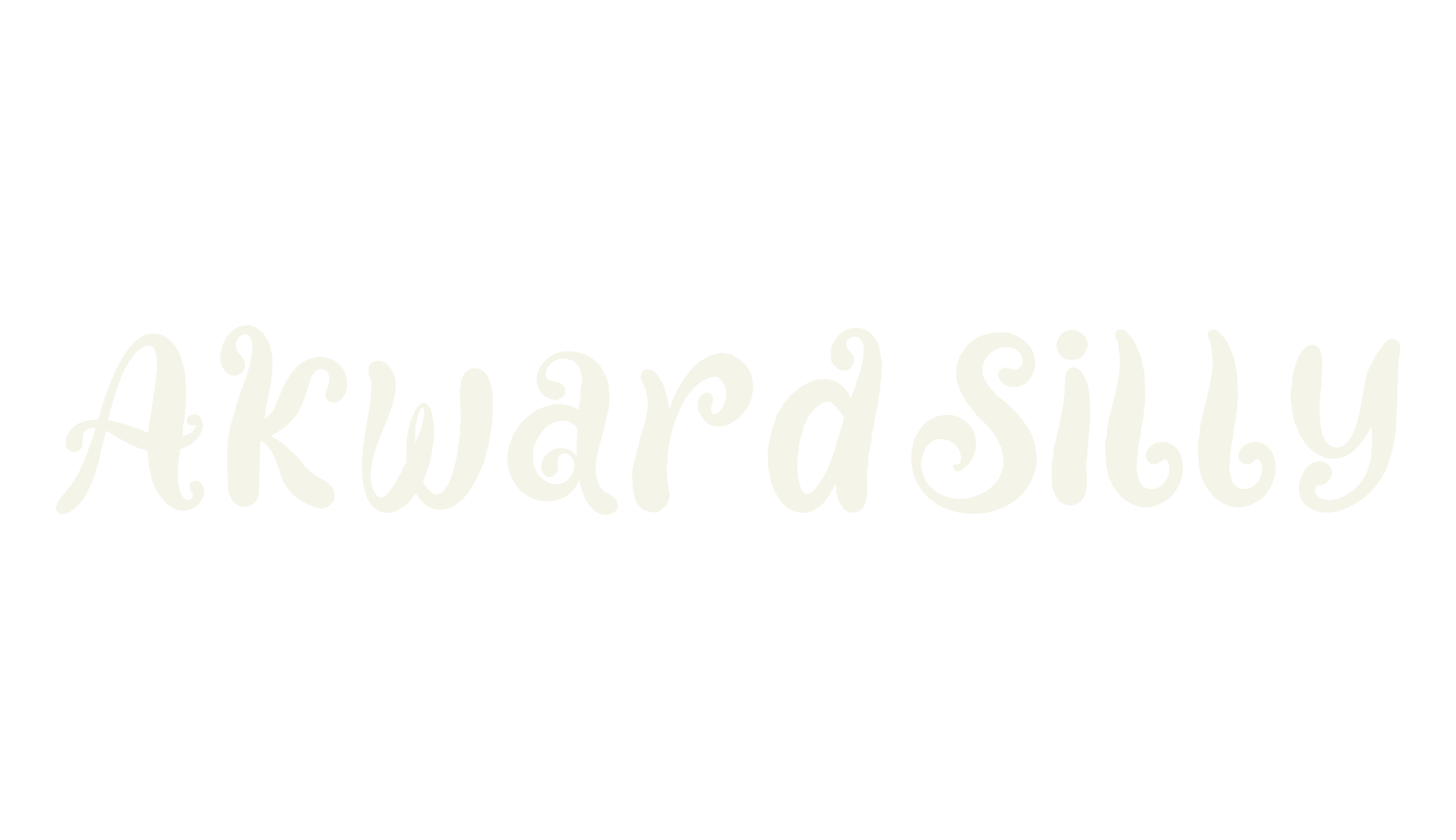 Akward Silly, handwriting font preview