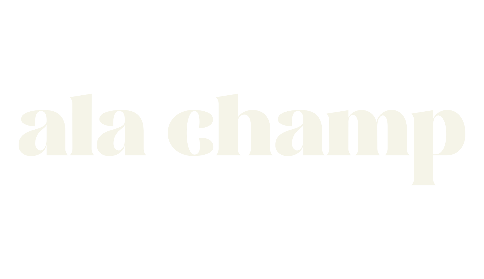 ala champ, fancy font preview