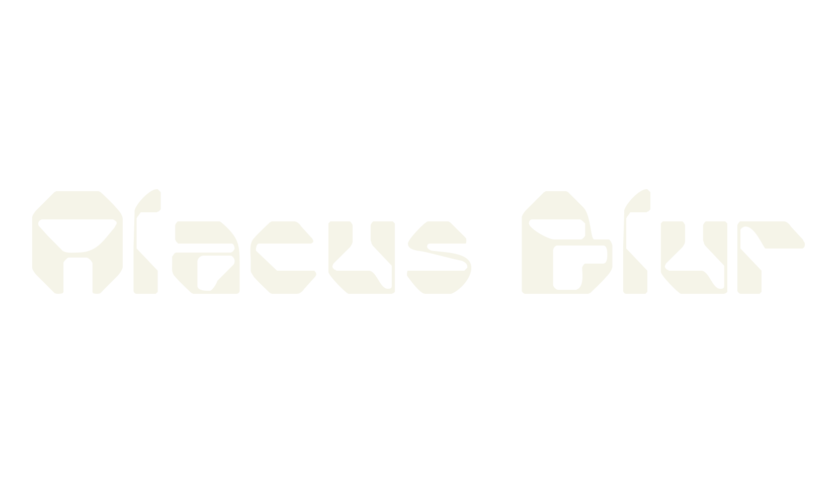 Alacus Blur, futuristic font preview