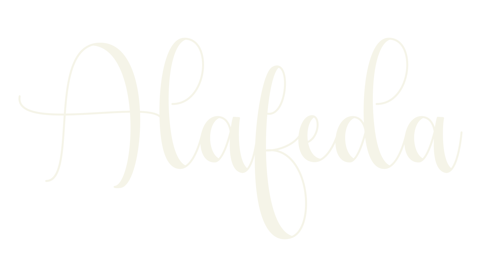 Alafeda, calligraphy font preview