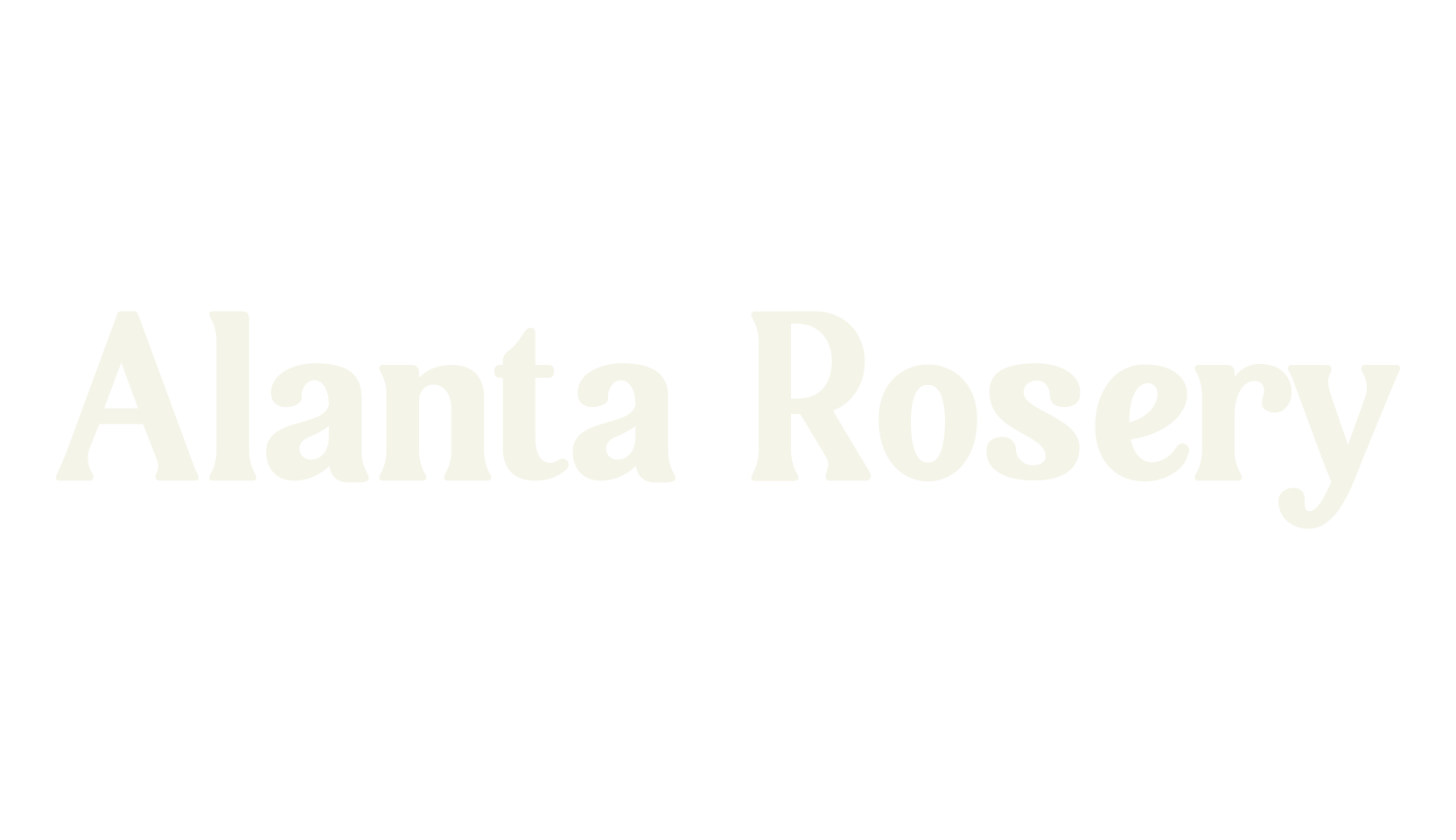 Alanta Rosery, sans serif font preview